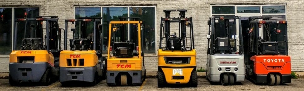 A selection of our used forklifts